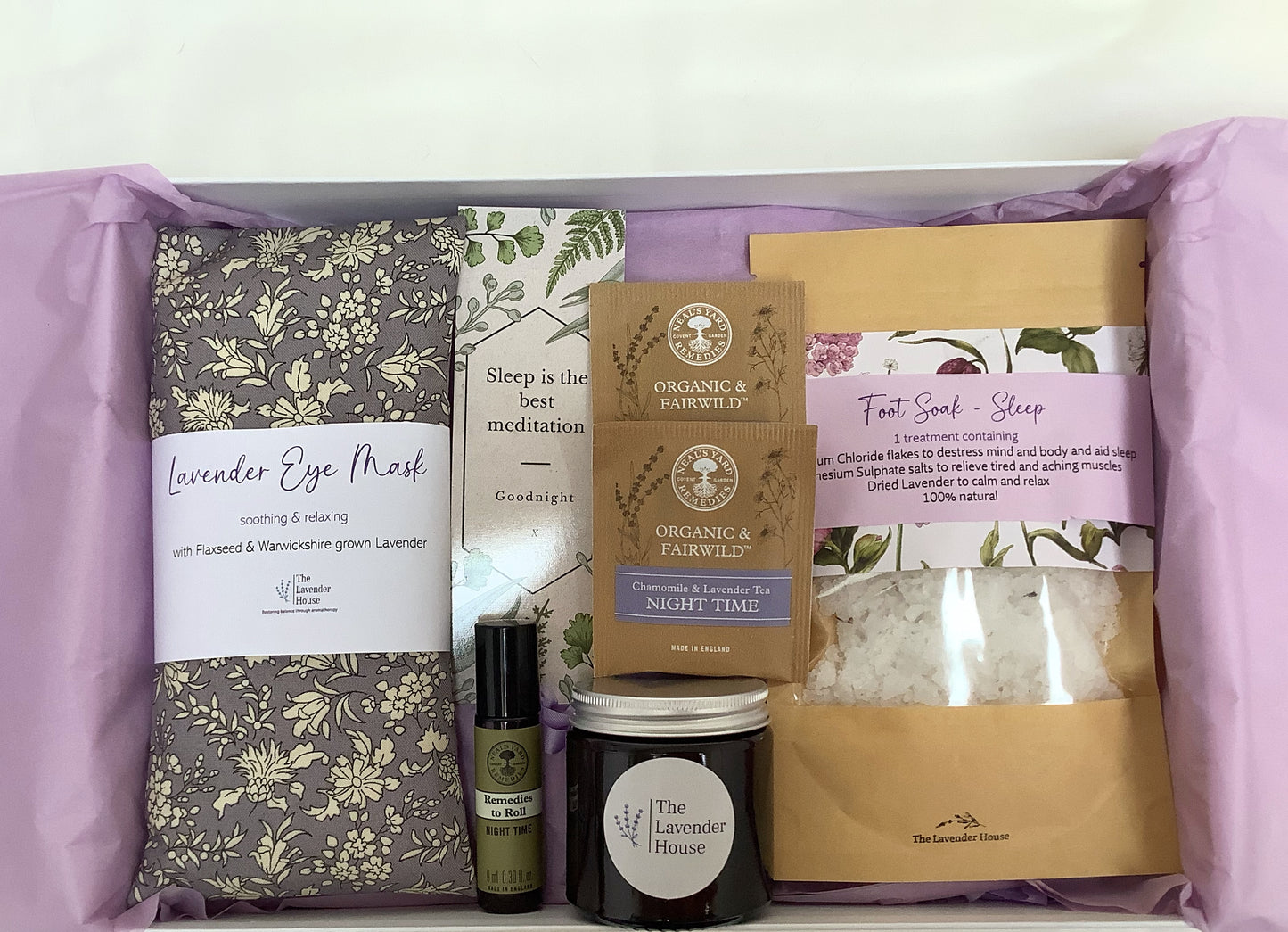 Luxury boxed organic wellbeing kit - Sleep